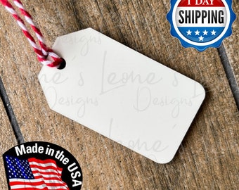 Sublimation Gift Tag Ornament: Benelux Hardboard Blank, Unisub, with Ribbon