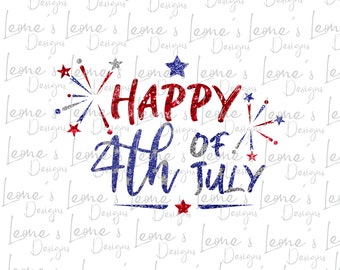 Happy 4th of July Digital PNG Designs, USA flag, Digital Download, Sublimation design download, graphics, Freedom Patriotic, fireworks, girl
