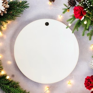 3&quot; Sublimation Holiday Ornament, Sublimation Blanks, Benelux hardboard blanks, MDF Ready to sublimate, Christmas Ornament, UNISUB