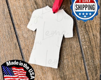 Sublimation Soccer Jersey Ornament: Unisub Hardboard Blank