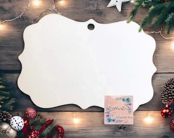 Sublimation Holiday Ornament, Blanks, Benelux hardboard blanks, MDF Ready to sublimate, Sublimation Christmas Ornament, UNISUB