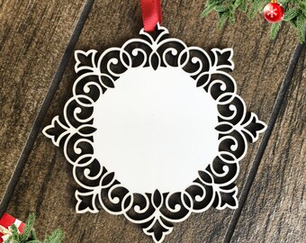 Sublimation Christmas Ornament Blank: Benelux Hardboard, MDF, Unisub