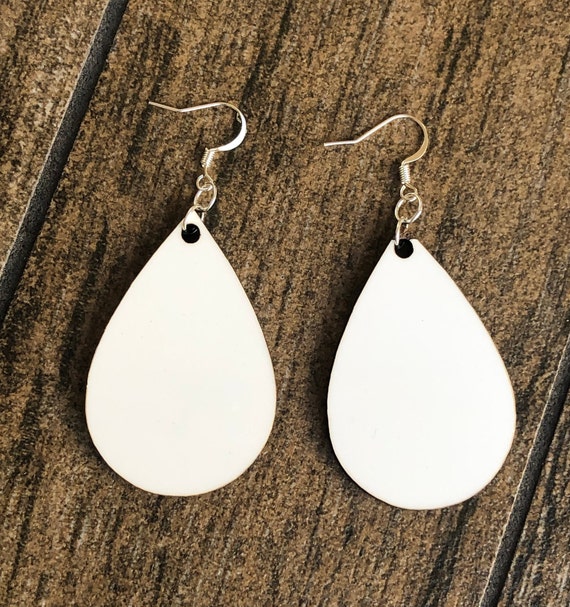 Sublimation Teardrop earrings Sublimation Blanks Benelux Etsy