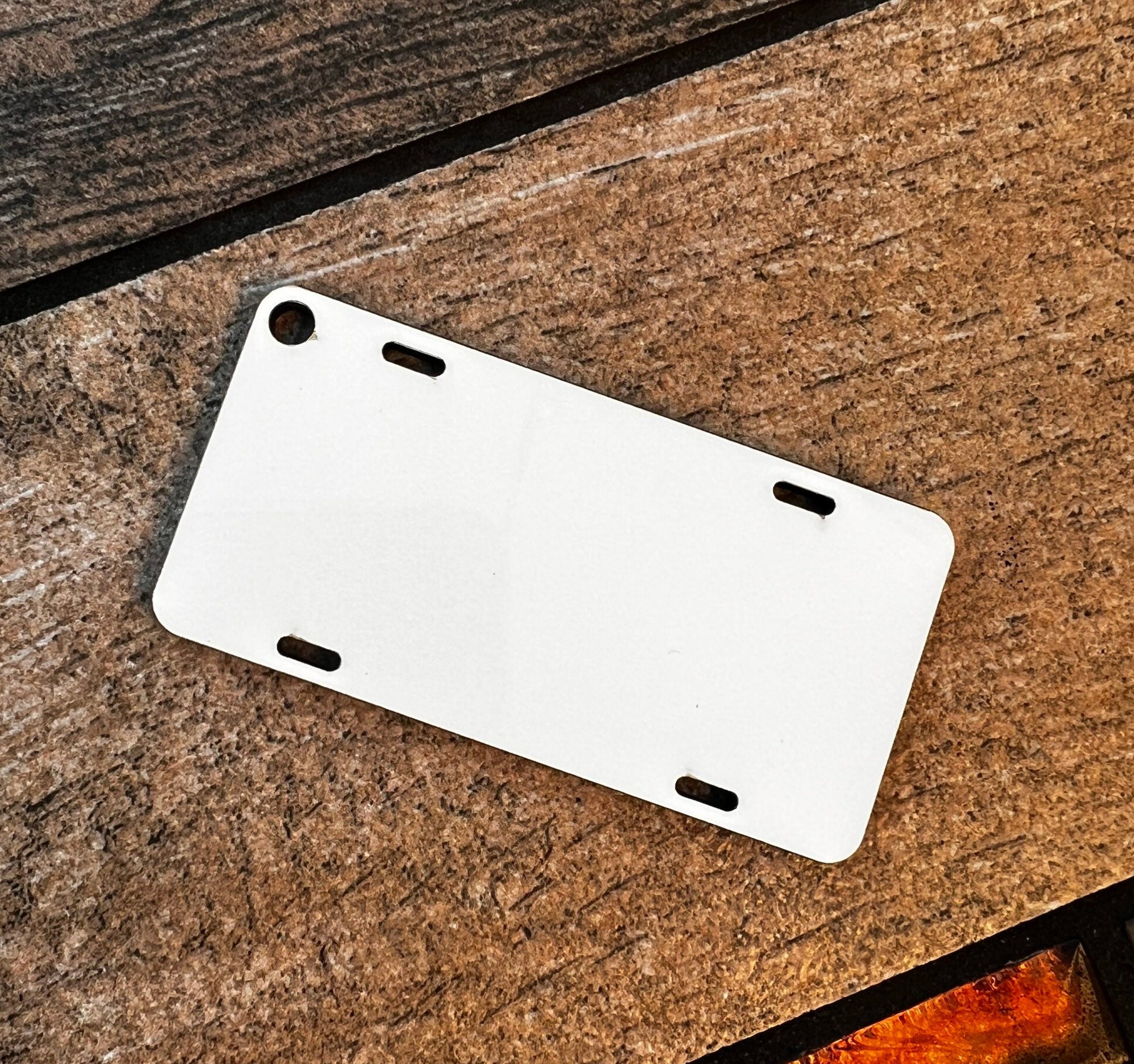 Sublimation License Plate Keychain, Sublimation Blanks, Benelux hardboard blanks, MDF Ready to sublimate, Christmas Ornament, UNISUB