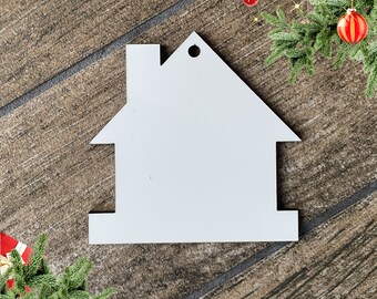 House Sublimation Holiday Ornament: Benelux Hardboard Blank