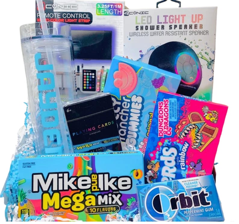 Teen Guys Care Package, Birthday Gift For Teen, Led Light Speaker, Teen Gift, Color Light Strip, Christmas Gift For Teen Guys 