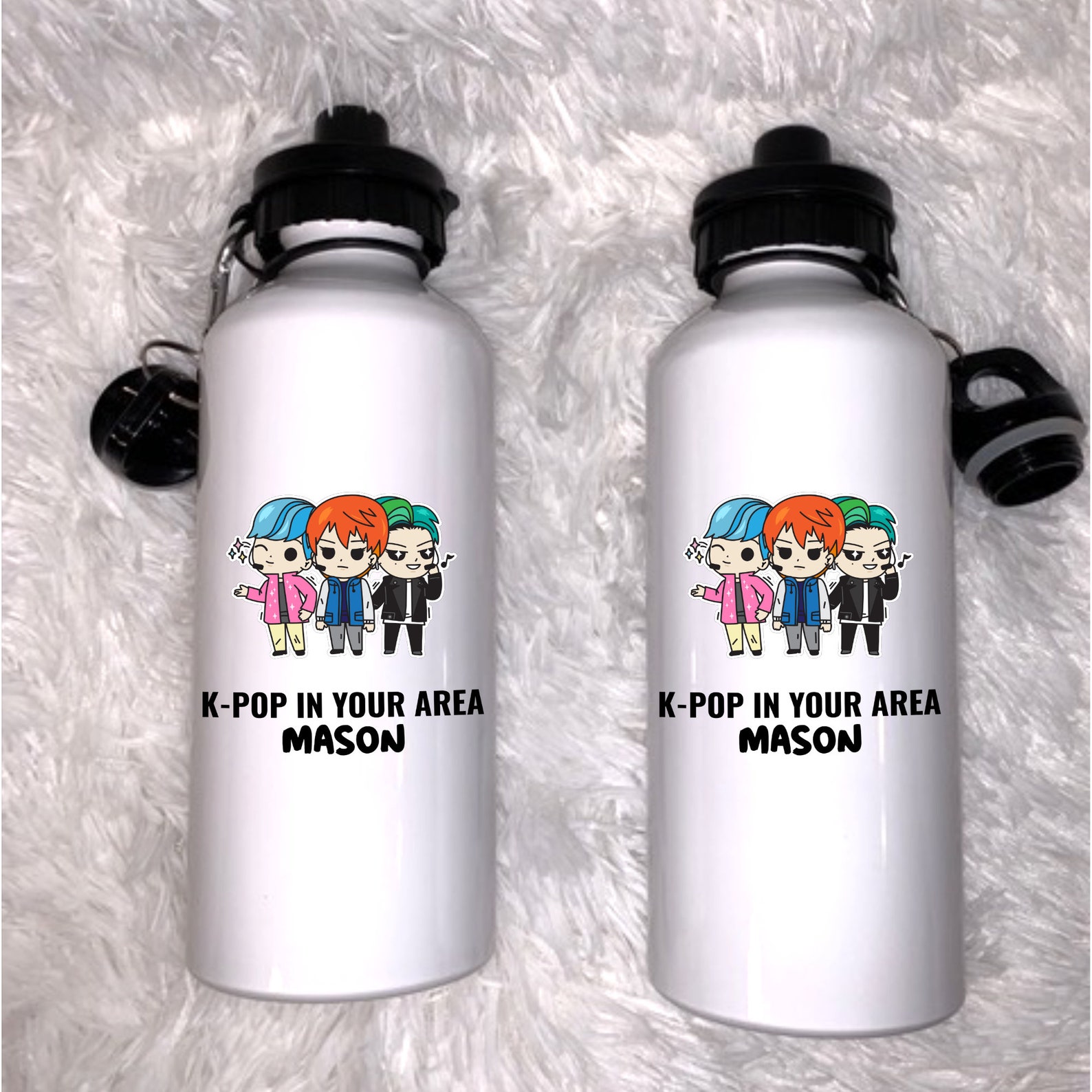 Personalized Kpop Water Bottle BTS Water Bottle Kids Kpop Etsy