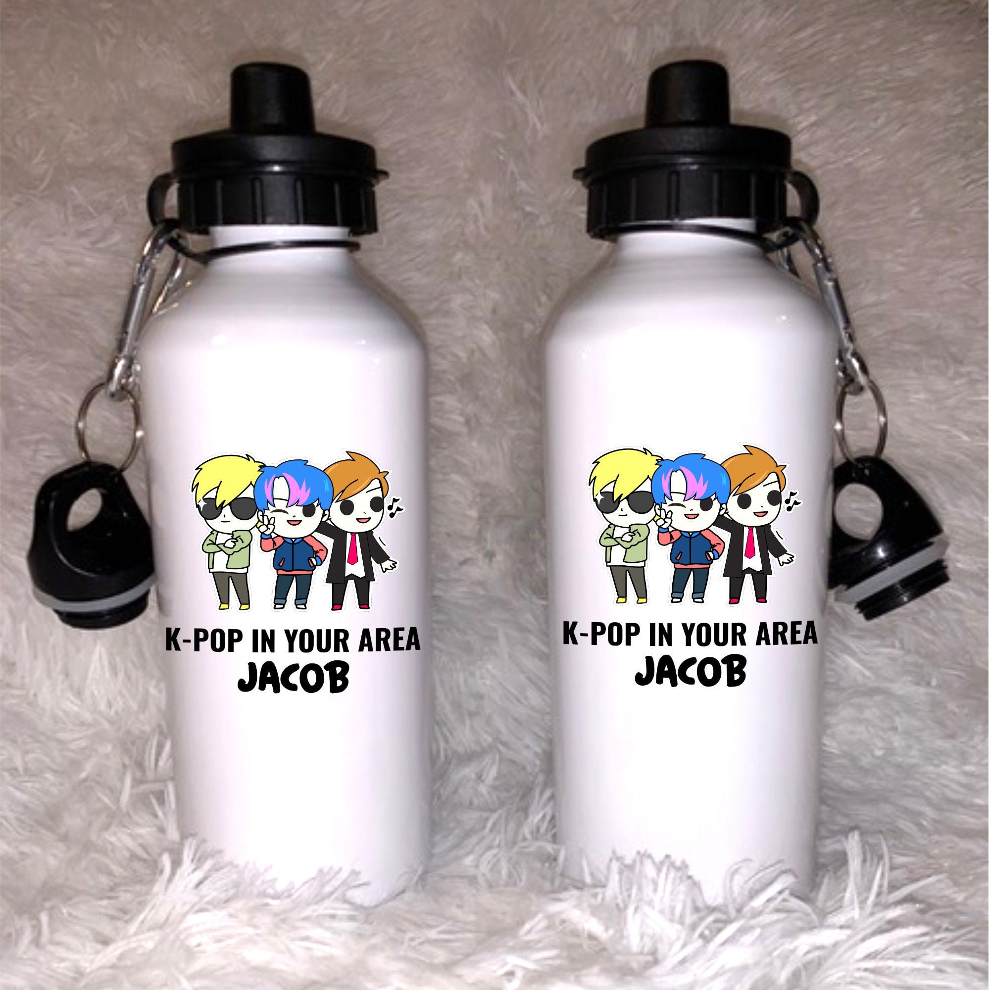 Personalized Kpop Water Bottle Bts Water Bottle Kids K Pop Etsy