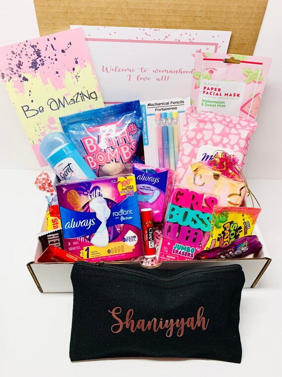 First Period Gift Box for Teen Personalized Gift Box for Etsy
