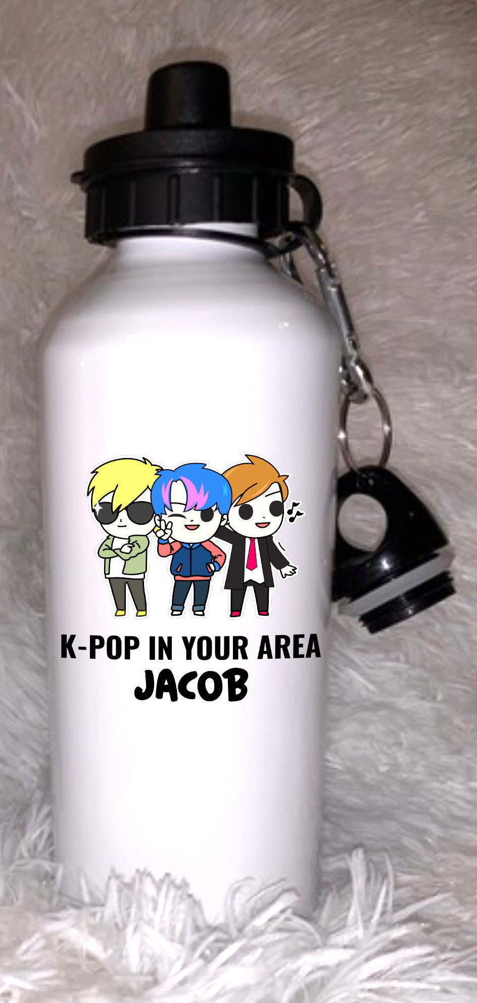 Personalized Kpop water bottle BTS water bottle Kids Kpop Etsy