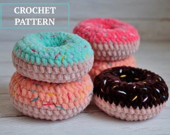 Crochet donut pattern Amigurumi donut Crochet pattern donut PDF crochet pattern Crochet donut keychain