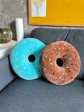 Crochet big Donut Pillow PDF Pattern: Amigurumi Home Decor (11.4" inches )
