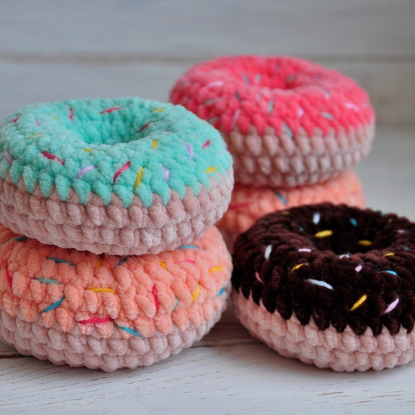 Amigurumi donut Crochet Donut Amigurumi food,Newborn photo prop, Handmade amigurumi food