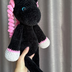 crochet unicorn pattern, amigurumi unicorn pdf pattern, delilah the unicorn image 5