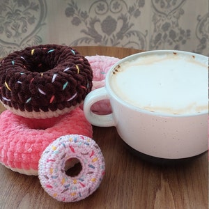 Häkelanleitung für Donuts, Amigurumi-Donuts, Häkelanleitung für Donuts, PDF-Häkelanleitung, Häkelanleitung für Donuts als Schlüsselanhänger Bild 8