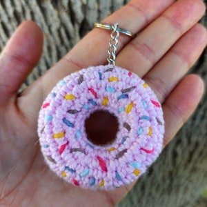 Häkelanleitung für Donuts, Amigurumi-Donuts, Häkelanleitung für Donuts, PDF-Häkelanleitung, Häkelanleitung für Donuts als Schlüsselanhänger Bild 6