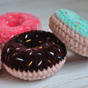 Häkelanleitung für Donuts, Amigurumi-Donuts, Häkelanleitung für Donuts, PDF-Häkelanleitung, Häkelanleitung für Donuts als Schlüsselanhänger Bild 2