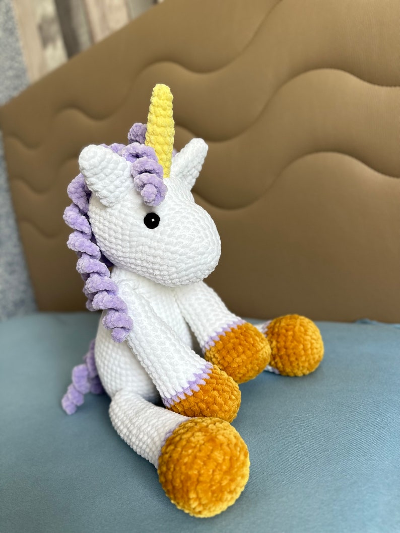 crochet unicorn pattern, amigurumi unicorn pdf pattern, delilah the unicorn image 3