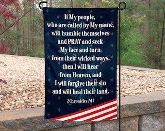 2 Chronicles 7:11 Garden Flag 12x18