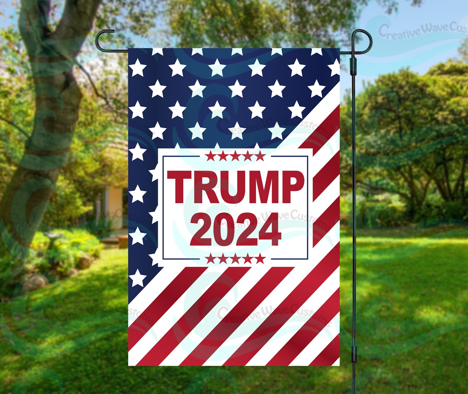 Trump 2025 Garden Flag 12x18 Etsy