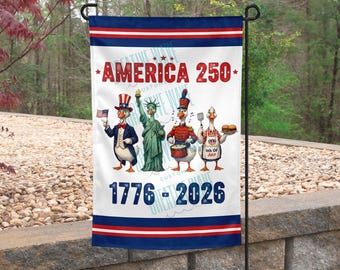 America 250 Years Garden Flag 12x18