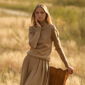 Cream sweater clearance skirt