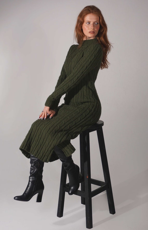 chinese dress ladies Kivari Martina Maxi Knit Dress Green main image 1