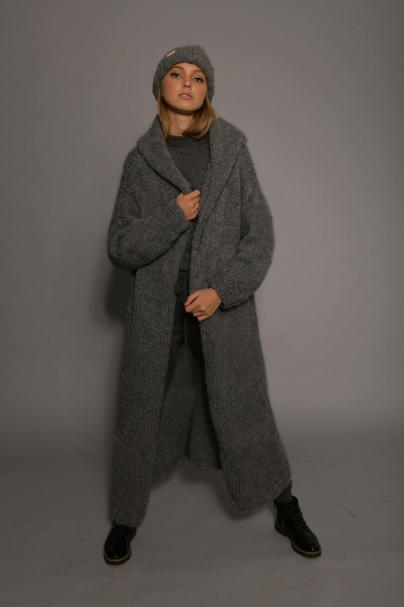 レディースアルパカ毛コートロング丈ふわふわ暖かい レディースアルパカ毛コートロング丈ふわふわ暖かいグレー 楽天市場