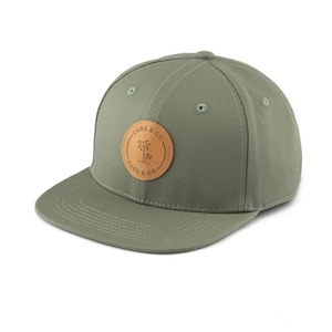 Khaki Snapback Hat | Father & Son Matching Hats | Available in Baby, Kids and Men Sizes | Christmas Gift Idea