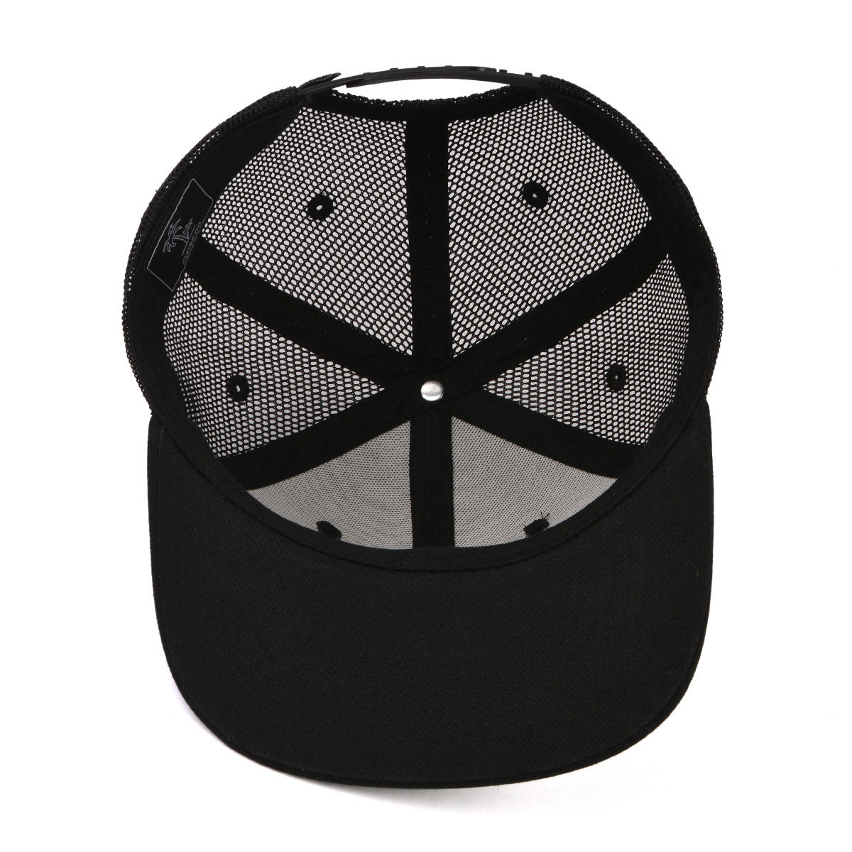 Black Trucker Hat Flat Brim Snapback Men's Hat Boys - Etsy