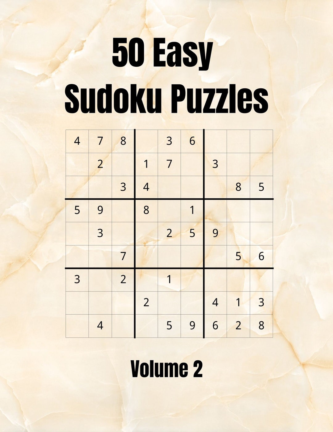 Volumen 2 - 50 einfache Sudoku-Rätsel für Erwachsene, Sudoku-Rätsel für