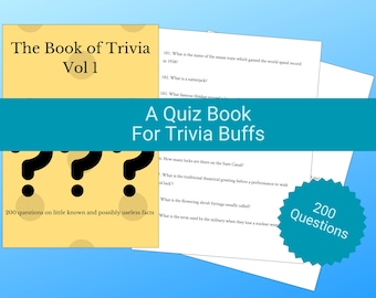 Quiz de 200 questions pour les adultes : Soirée jeux (PDF)