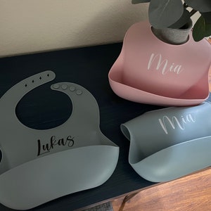 personalized silicone bib