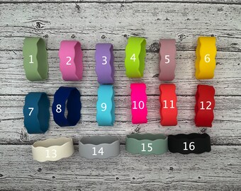 Anelli In Silicone Personalizzati Per Biberon E Tazze – Etichette Con Nome Incise, Lavabili In Lavastoviglie (Per Asilo Nido) - 4