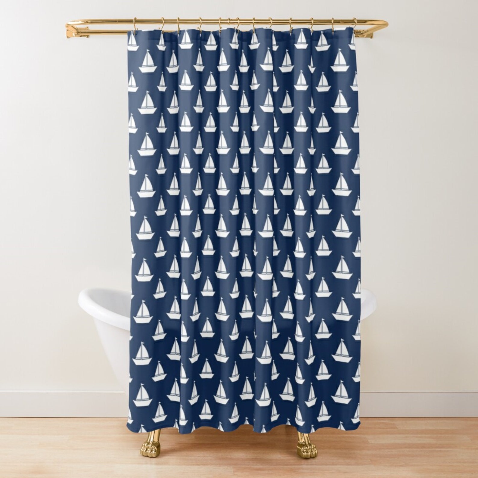 Nautical Shower Curtains Extra Long Shower Curtains Etsy