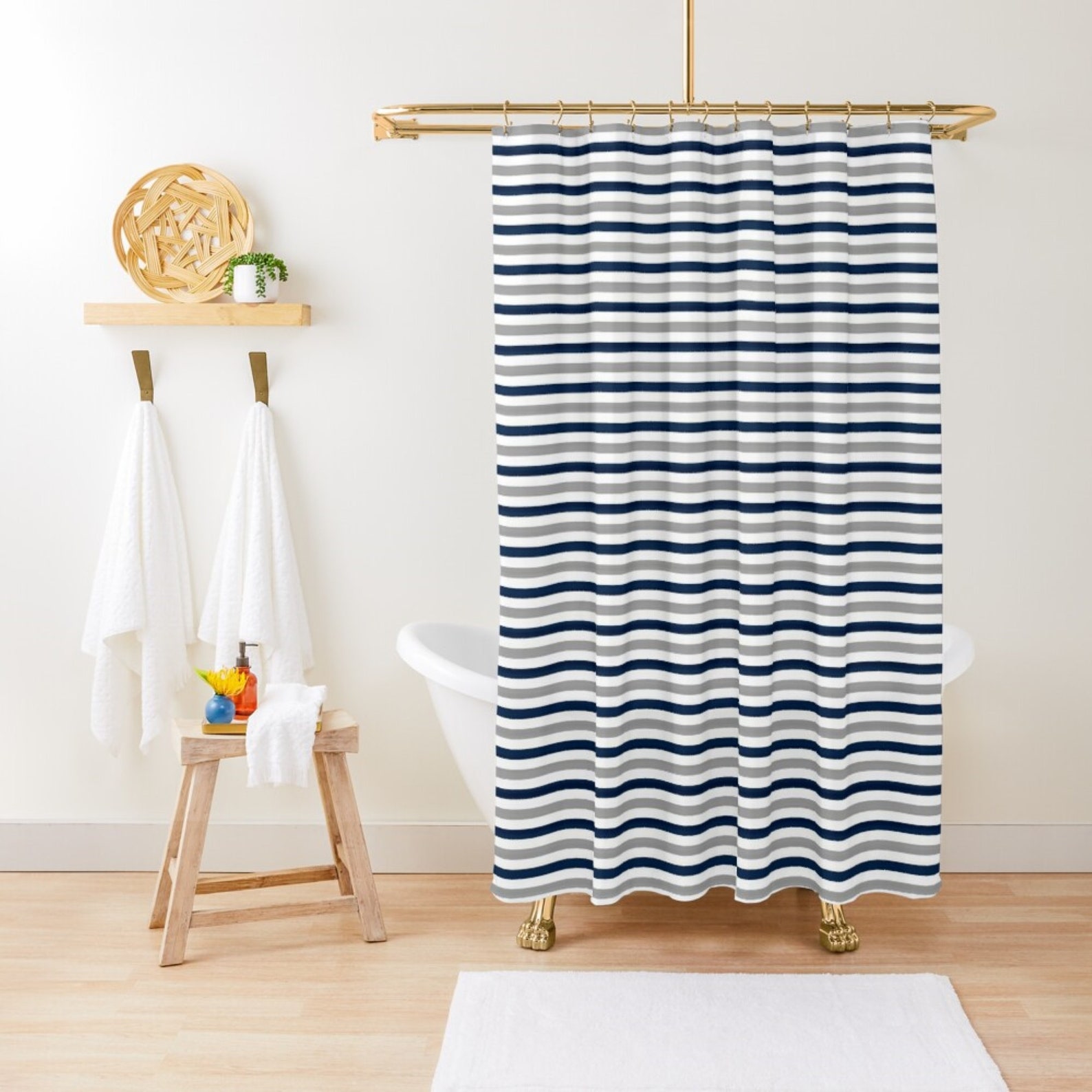 Nautical Shower Curtains Extra Long Shower Curtains Etsy