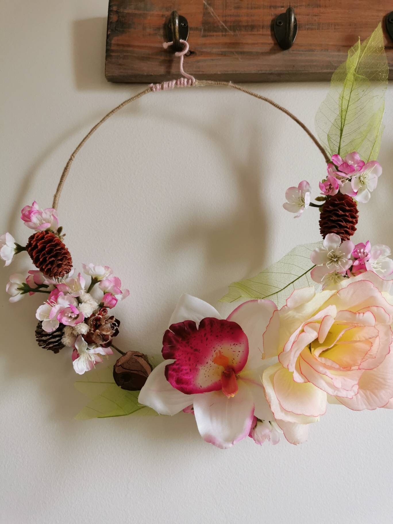 Couronne Fleurs Roses