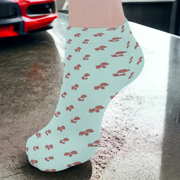 Cute Kawaii Dachshund Sausage Dog socks, Christmas Gift, Unique Present For Pet Lover, Stocking filler, Dog Puppy Print Accessories, 5 Pairs