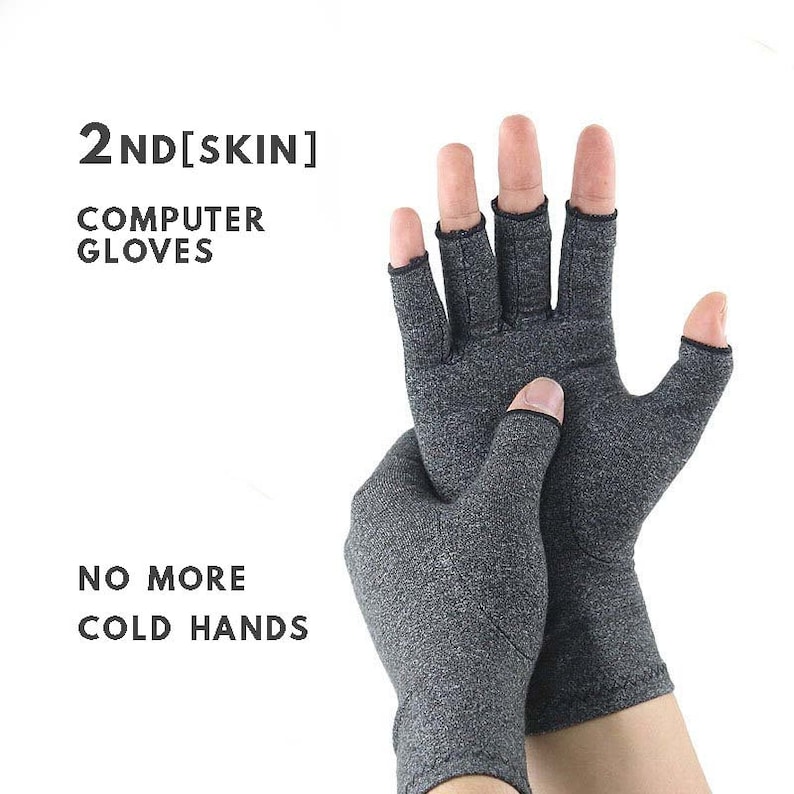 2nd[skin] - Computer Gloves - Fingerless Mittens - Texting Gloves ...