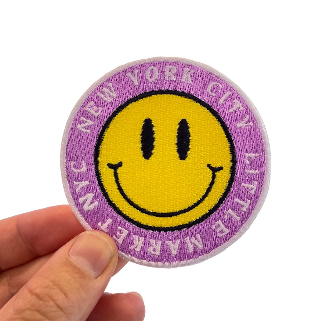 Smiley Face NYC Patch NYC Iron Patch Easy to Apply - Etsy