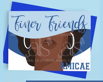 Zeta Amicae Finer Friends Card Download, Printable Zeta Amicae Greeting Cards, Printable  Cards For Sorority