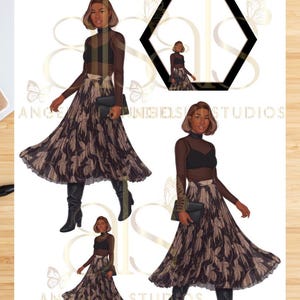 Beautiful African American Woman Planner Stickers| Beautiful African American Woman Sticker | Black Girl Sticker | Jasmine Doll