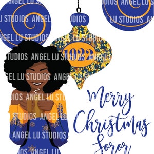 Cartões de Natal inspirados em SGRho, cartão de Natal Sigma Gamma Rho 3 1/2 x 5 ou 5 x 7