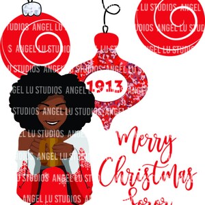 Cartões de Natal inspirados no DST, cartão de Natal Delta Sigma Theta 3 1/2 x 5 ou 5 x 7