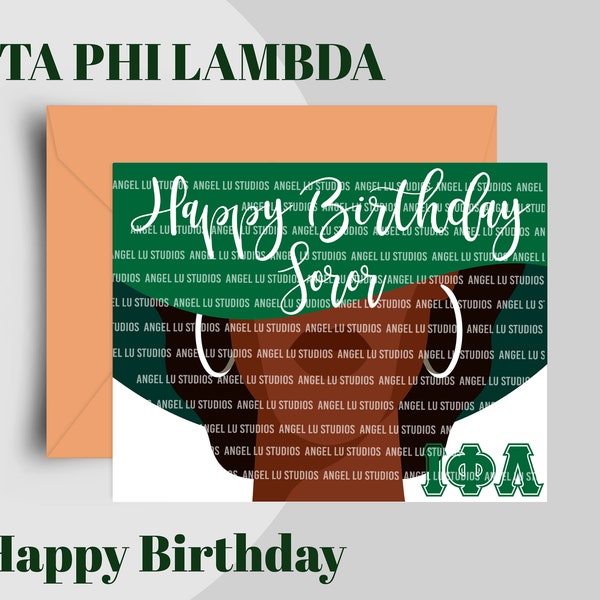 Iota Phi Lambda African American Greeting Card, Iota Phi Lambda Inspired Cards, Iota Phi Lambda, sisterhood note card  3 1/2 x 5 or 5 x 7