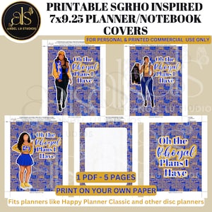 Happy Planner Classic Printable | Sigma Gamma Rho Inspired Planner Cover HPC Inserts | Happy Planner Printable Inserts | SGRho Planner