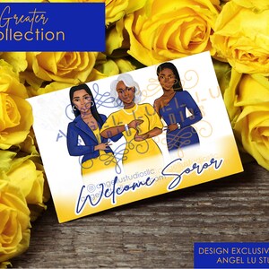 Greater Women of SGRho Sorority, Inc., Cartões inspirados em SGRho, Cartão Sigma Gamma Rho 3 1/2 x 5 ou 5 x 7