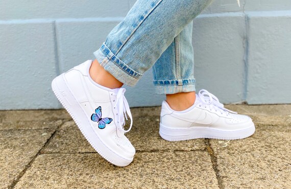 air force 1 custom butterfly