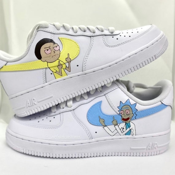 Custom Air Force 1 Rick and Morty Sneaker Shoe Trainers | Etsy UK