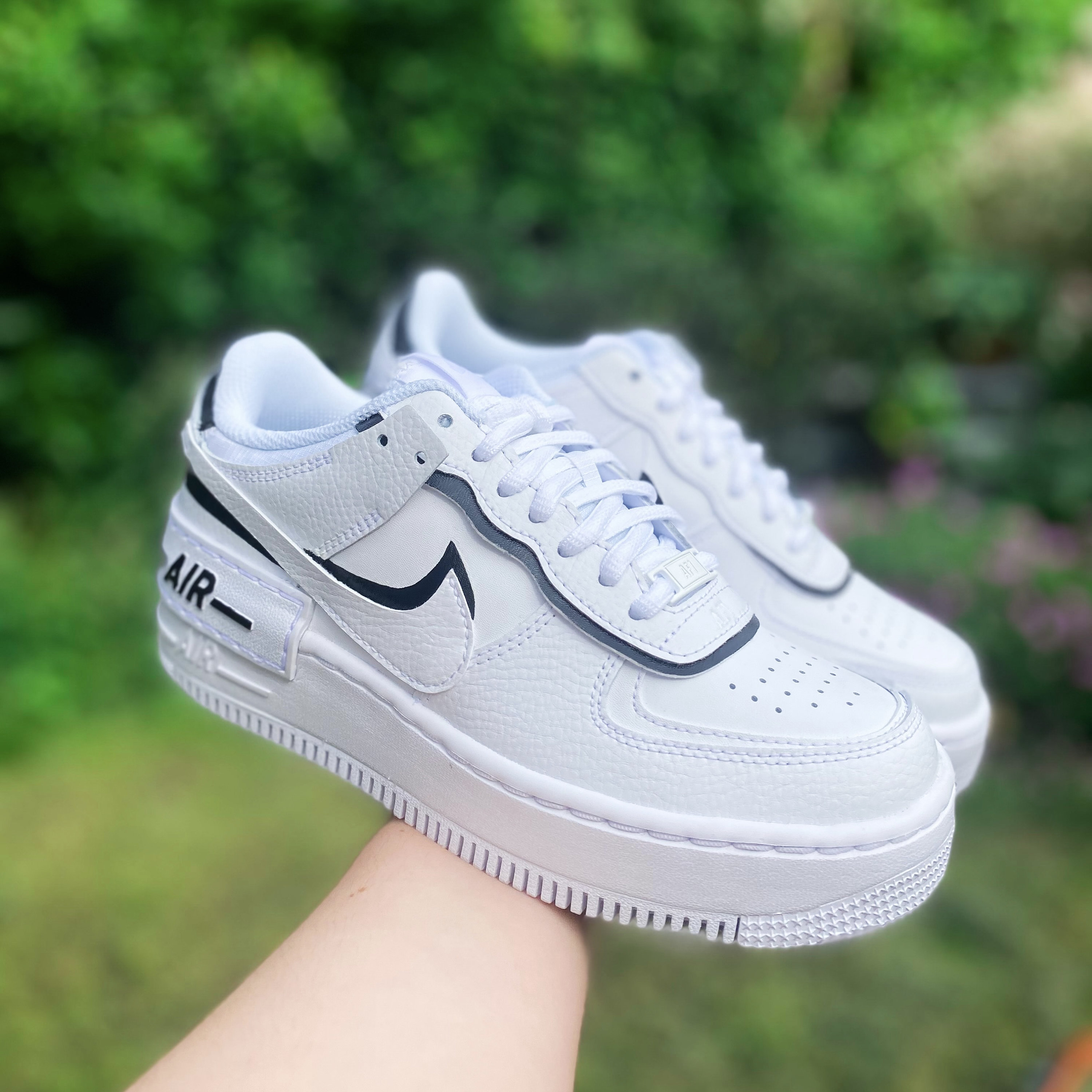 nike air force 1 shadow black blue